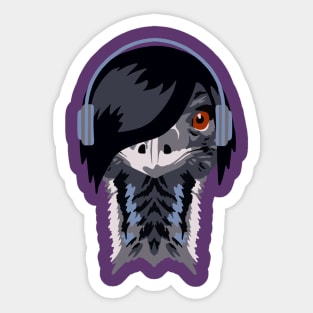 Emu or Emo? Sticker